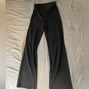 Black Straight-Wide Leg Pants